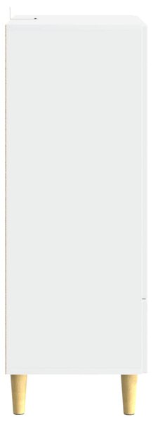 Széf Magasfényű Fehér 66 x 34,5 x 95 cm Szerelt Fa
