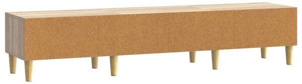 TV szekrény 147 x 34,5 x 30 cm Sonoma Tölgy Szerelt Fa