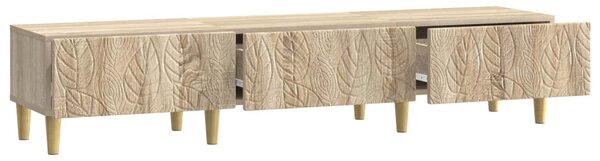 TV szekrény 147 x 34,5 x 30 cm Sonoma Tölgy Szerelt Fa