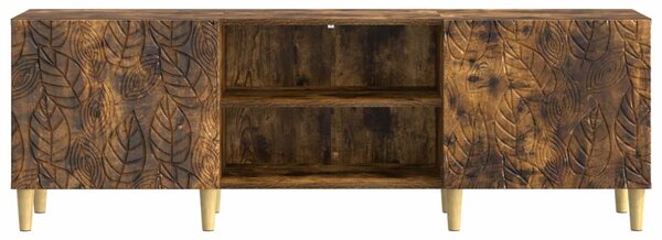 TV szekrény 150 x 31 x 50 cm Füstös Tölgy Szerelt Fa