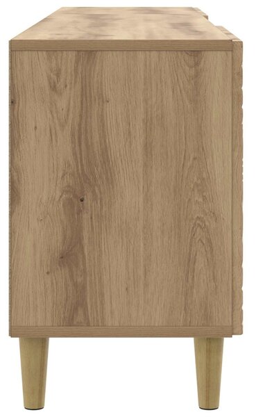 TV szekrény 150 x 31 x 50 cm Kézműves Tölgy Szerelt Fa