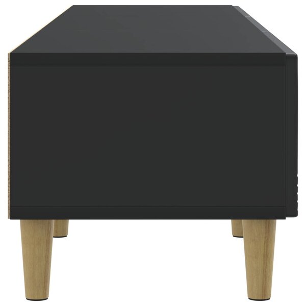 TV szekrény 147 x 34,5 x 30 cm Fekete Szerelt Fa