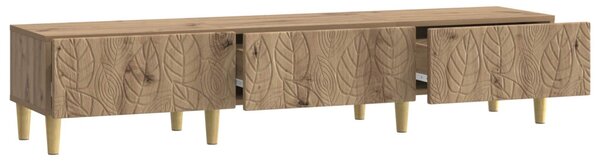 TV szekrény 147 x 34,5 x 30 cm Kézműves Tölgy Szerelt Fa