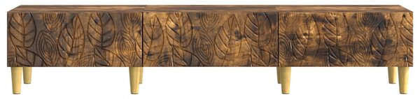 TV szekrény 147 x 34,5 x 30 cm Füstös Tölgy Szerelt Fa