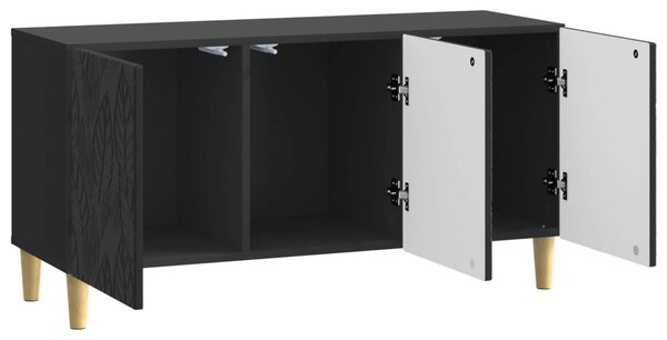 TV szekrény 99 x 34,5 x 50 cm Fekete Szerelt Fa