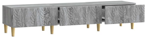 TV szekrény 147 x 34,5 x 30 cm Szürke Sonoma Szerelt Fa