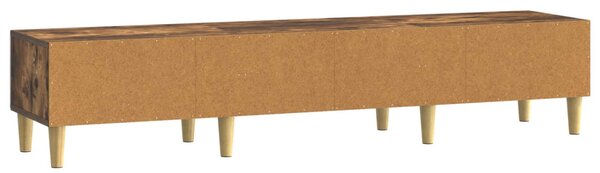 TV szekrény 147 x 34,5 x 30 cm Füstös Tölgy Szerelt Fa