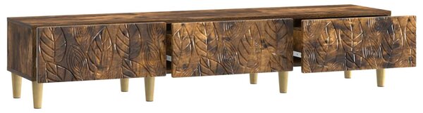 TV szekrény 147 x 34,5 x 30 cm Füstös Tölgy Szerelt Fa