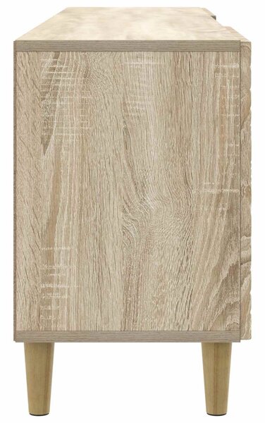TV szekrény 99 x 34,5 x 50 cm Sonoma Tölgy Szerelt Fa