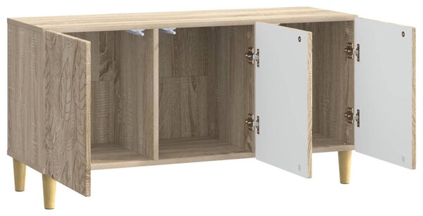 TV szekrény 99 x 34,5 x 50 cm Sonoma Tölgy Szerelt Fa