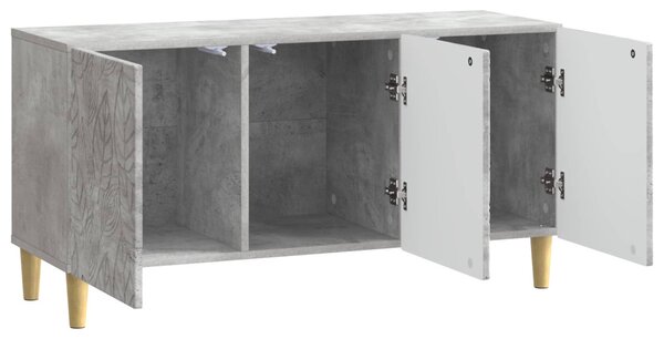 TV szekrény 99 x 34,5 x 50 cm Betonszürke Szerelt Fa