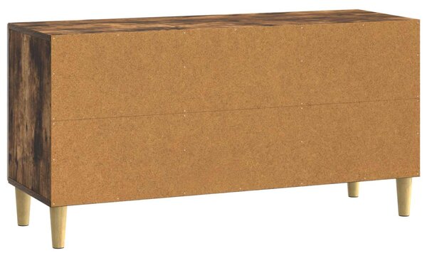 TV szekrény 99 x 34,5 x 50 cm Füstös Tölgy Szerelt Fa