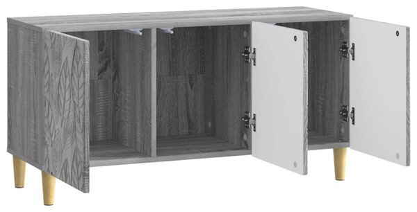TV szekrény 99 x 34,5 x 50 cm Szürke Sonoma Szerelt Fa