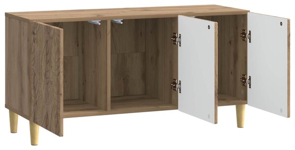TV szekrény 99 x 34,5 x 50 cm Kézműves Tölgy Szerelt Fa