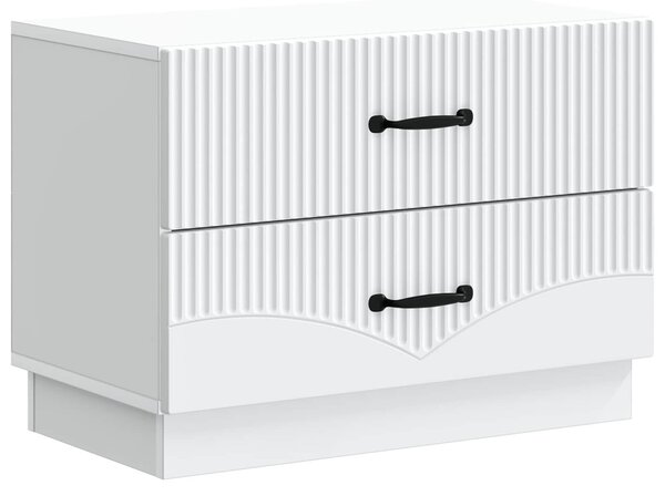 VidaXL Éjjeliszekrény fiókkal Fehér 62 x 34,5 x 44,5 cm Szerelt Fa