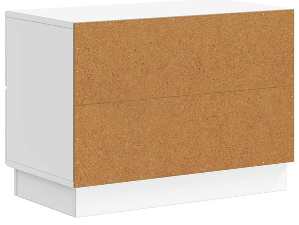 VidaXL Éjjeliszekrény fiókkal Fehér 62 x 34,5 x 44,5 cm Szerelt Fa