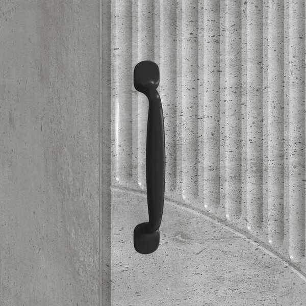 VidaXL Éjjeli asztal Beton Szürke 43 x 34,5 x 47 cm Szerelt Fa