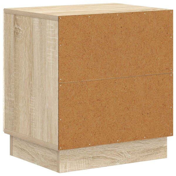 VidaXL Éjjeli asztal 2 pcs Sonoma Tölgy 43 x 34,5 x 47 cm Szerelt Fa