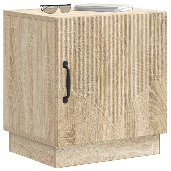 VidaXL Éjjeli asztal 2 pcs Sonoma Tölgy 43 x 34,5 x 47 cm Szerelt Fa