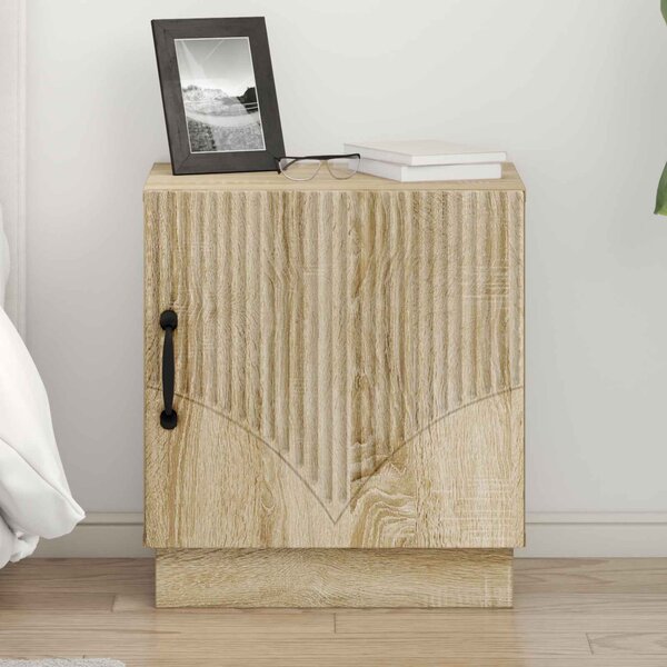 VidaXL Éjjeli asztal 2 pcs Sonoma Tölgy 43 x 34,5 x 47 cm Szerelt Fa
