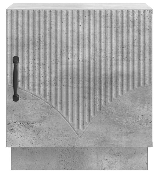 VidaXL Éjjeli asztal Beton Szürke 43 x 34,5 x 47 cm Szerelt Fa