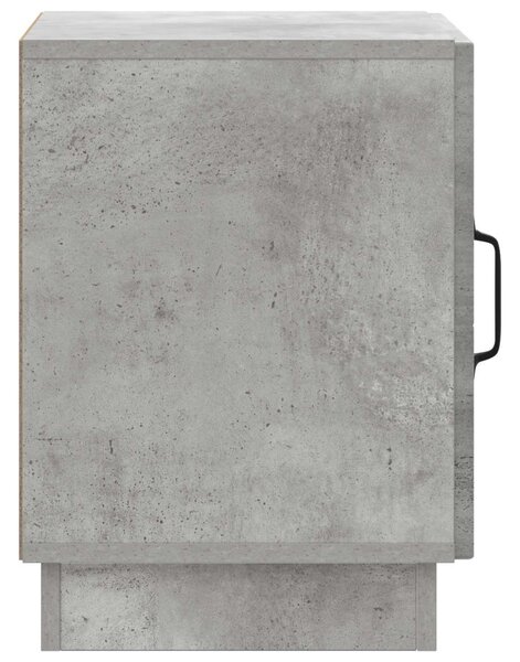 VidaXL Éjjeli asztal Beton Szürke 43 x 34,5 x 47 cm Szerelt Fa