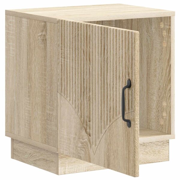 VidaXL Éjjeli asztal 2 pcs Sonoma Tölgy 43 x 34,5 x 47 cm Szerelt Fa