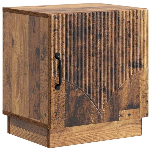 VidaXL Éjjeli asztal Antik Fa 43 x 34,5 x 47 cm Szerelt Fa