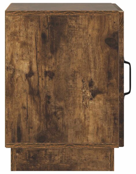 VidaXL Éjjeli asztal Füstös Tölgy 43 x 34,5 x 47 cm Szerelt Fa