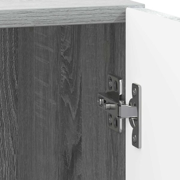 VidaXL Éjjeli asztal 2 pcs Szürke Sonoma 43 x 34,5 x 47 cm Szerelt Fa