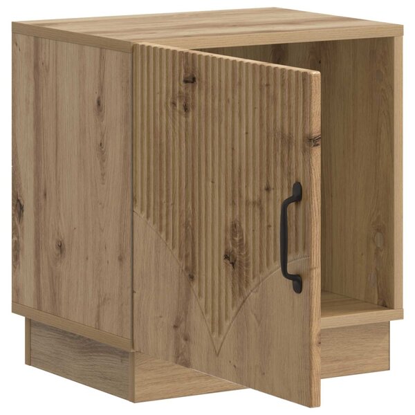 VidaXL Éjjeli asztal 2 pcs Kézműves Tölgy színű 43 x 34,5 x 47 cm