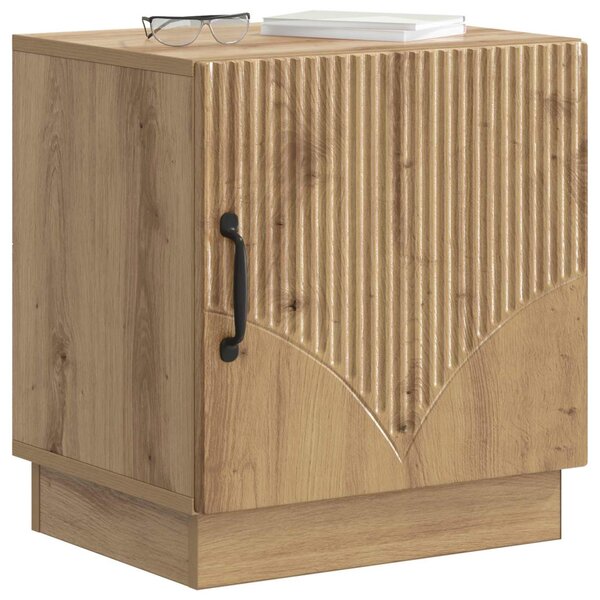 VidaXL Éjjeli asztal 2 pcs Kézműves Tölgy színű 43 x 34,5 x 47 cm