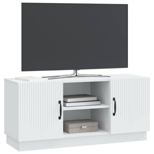 TV szekrény Fehér 102 x 34,5 x 47 cm Szerelt Fa