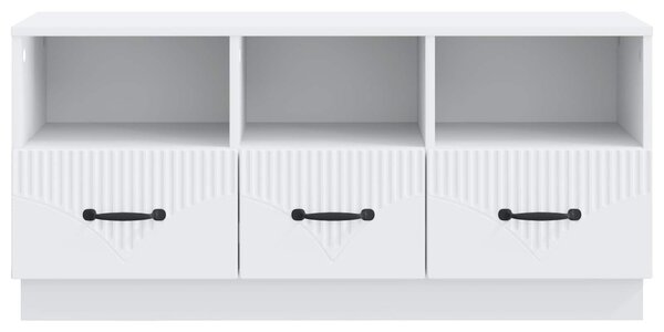 TV szekrény fiókkal Fehér 102 x 34,5 x 47 cm Szerelt Fa