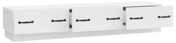 TV szekrény fiókkal Fehér 147 x 34,5 x 27 cm Szerelt Fa