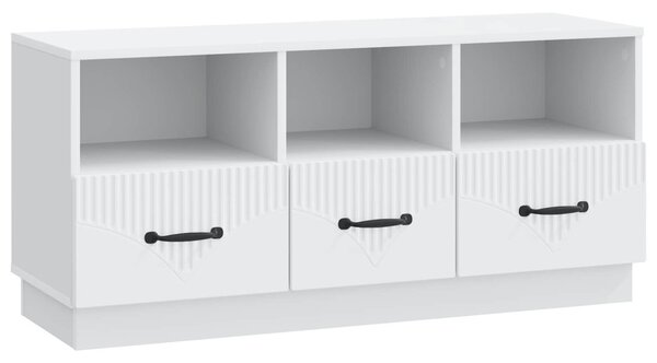 TV szekrény fiókkal Fehér 102 x 34,5 x 47 cm Szerelt Fa