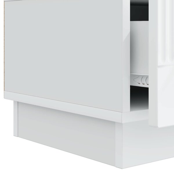 TV szekrény fiókkal Fehér 147 x 34,5 x 27 cm Szerelt Fa