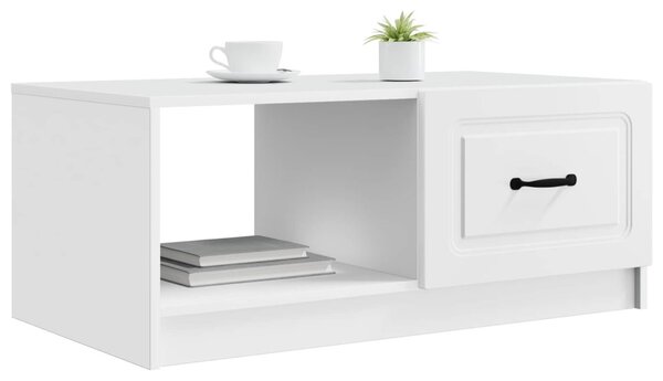 Dohányzóasztal Fehér 90 x 50 x 37 cm Szerelt Fa