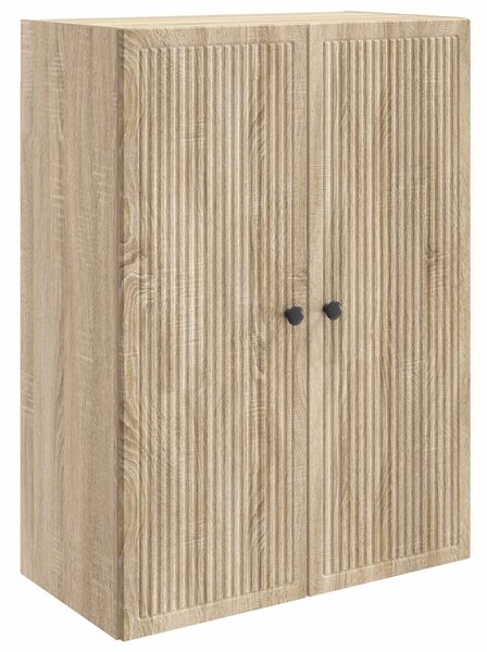 VidaXL Fali szekrény Sonoma Tölgy 66 x 34,5 x 90 cm Szerelt Fa