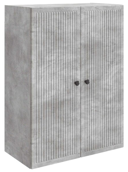 Fali szekrény Betonszürke 66 x 34,5 x 90 cm Szerelt Fa