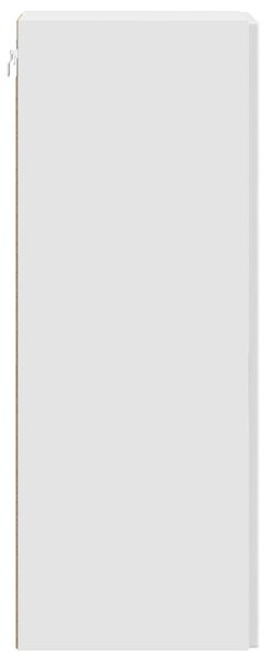 Fali szekrény Magasfényű Fehér 66 x 34,5 x 90 cm Szerelt Fa