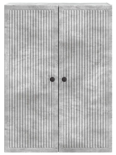 Fali szekrény Betonszürke 66 x 34,5 x 90 cm Szerelt Fa