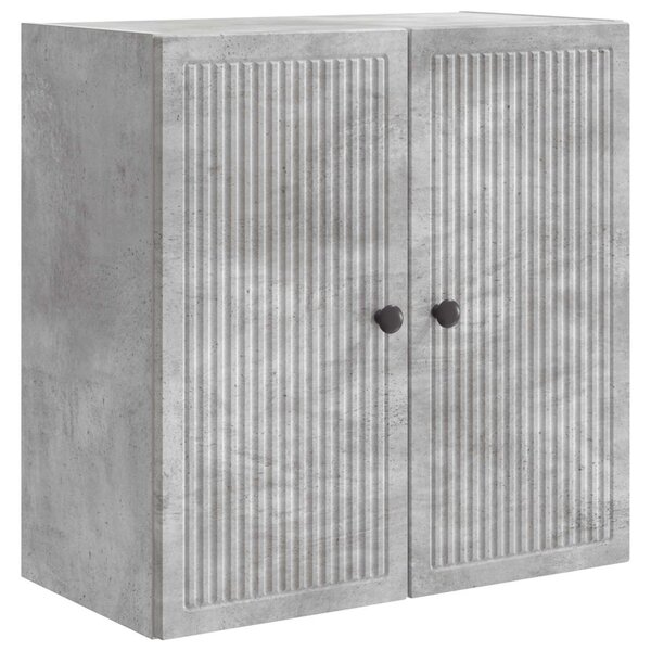 Fali szekrény Betonszürke 59 x 31 x 60 cm Szerelt Fa