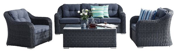 DEOKORK Rattan készlet CORDOBA (antracit)