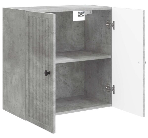 Fali szekrény Betonszürke 59 x 31 x 60 cm Szerelt Fa