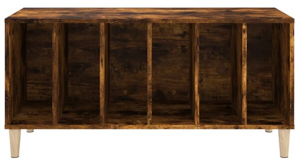 Füstös tölgy színű szerelt fa hanglemezszekrény 100x38x48 cm