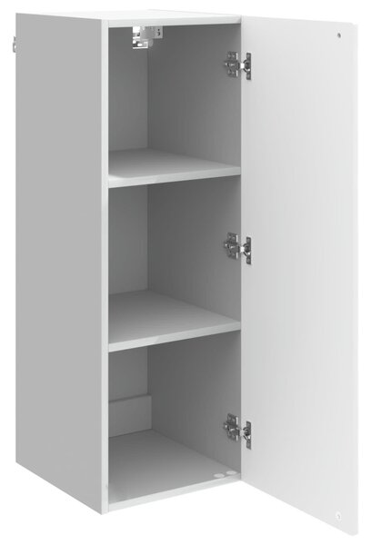 Fali szekrény Magasfényű Fehér 33 x 34,5 x 90 cm Szerelt Fa
