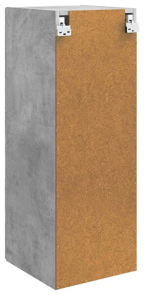 Fali szekrény Betonszürke 33 x 34,5 x 90 cm Szerelt Fa