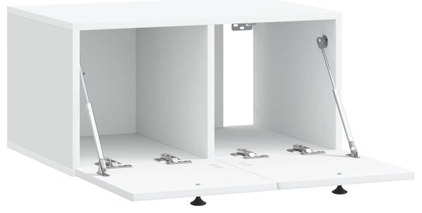 Fali TV szekrény Fehér 59,5 x 41 x 30 cm Szerelt Fa