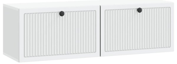 Fali TV szekrény Fehér 98 x 31 x 30 cm Szerelt Fa